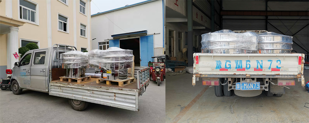 4臺1米旋振篩發(fā)貨